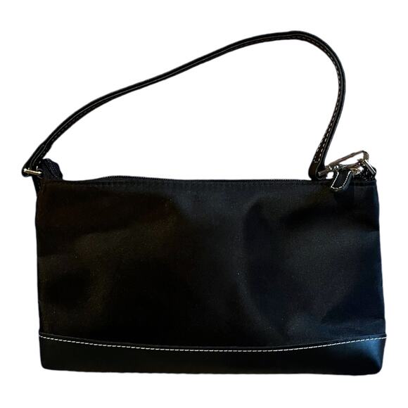 ROBERTA DI CAMERINO Mini Black Tote Nylon Italy Single Strap Zip Closure - Picture 9 of 10